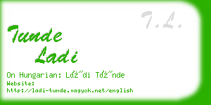 tunde ladi business card